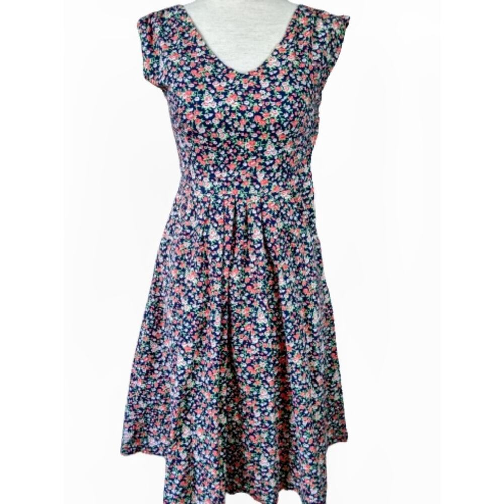 Lindy Bop Floral Fit & Flare Retro Style Dress XS